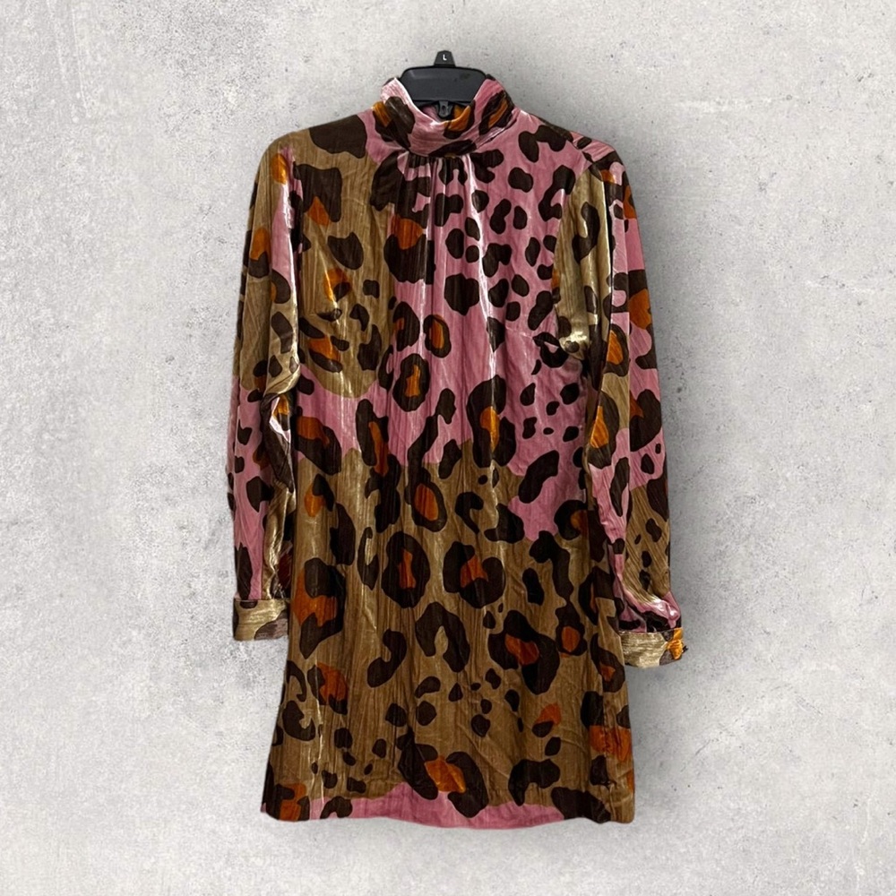 Anthropologie Eleanor velvet tunic dress